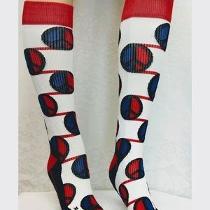 Unisex LARGE Compression Graduated Athletic Sport Socks Padded Toe